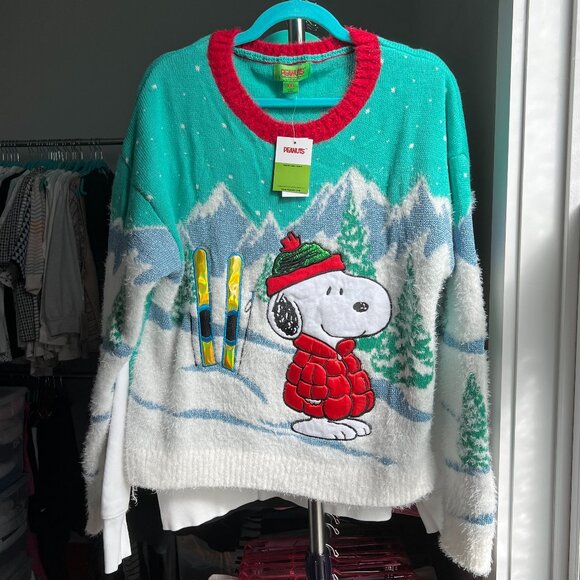 New With Tags Peanuts Puffer Jacket Snoopy Sweater - Picture 1 of 4